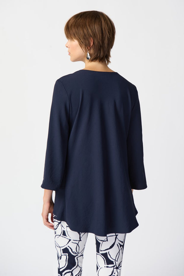 Joseph Ribkoff Navy Cowl Neck 241309