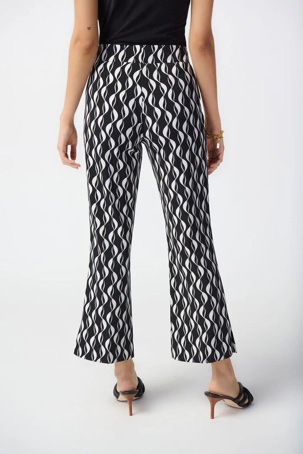 Joseph Ribkoff Black White Swirl Pant 241151