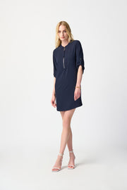 Joseph Ribkoff Navy Zip Dress 232201