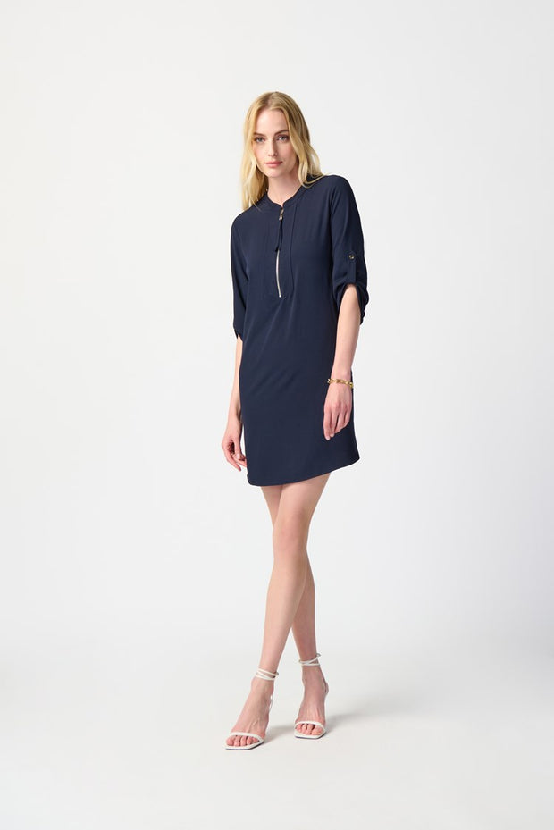 Joseph Ribkoff Navy Zip Dress 232201
