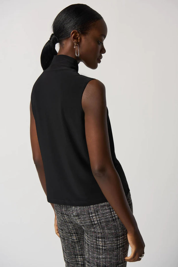 Joseph Ribkoff Black Mock Tank 233298