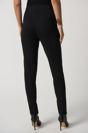 Joseph Ribkoff Black Leather Pant 233012