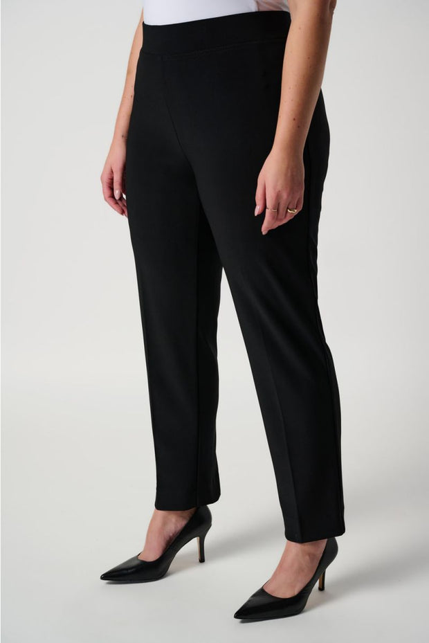 Joseph Ribkoff Black Back Slit Pant 143105