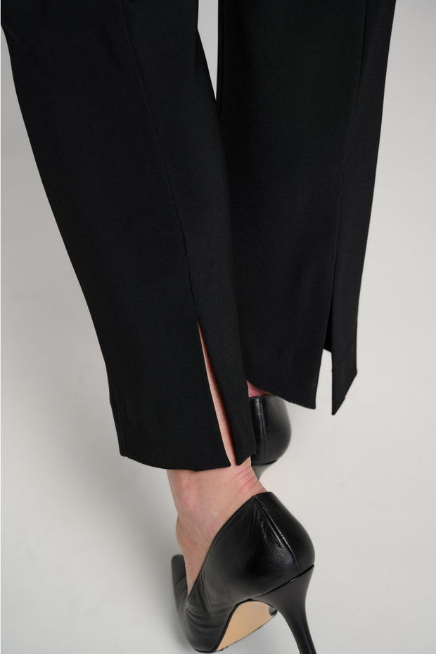 Joseph Ribkoff Black Back Slit Pant 143105