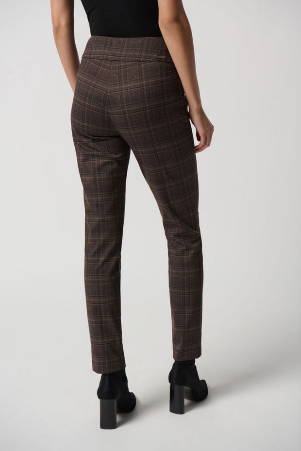 Joseph Ribkoff Brown Plaid Pant 234190