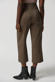 Joseph Ribkoff Black and Tan Houndstooth Pant 233249