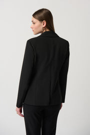 Joseph Ribkoff Black Blazer Gold Zipper 234929