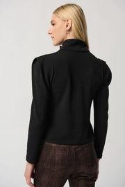 Joseph Ribkoff Gold Button Side Sweater 234178