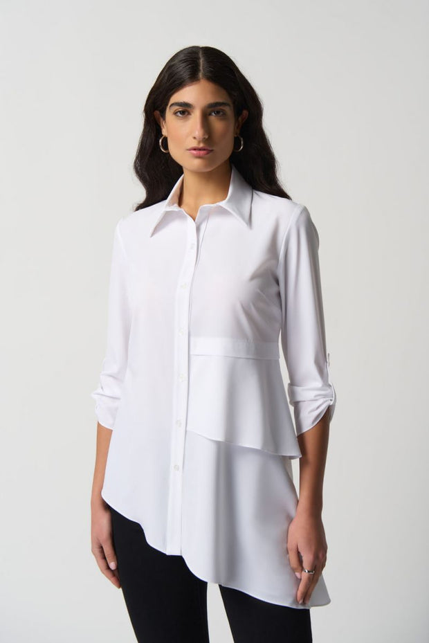 Joseph Ribkoff White JR Button Down 233099