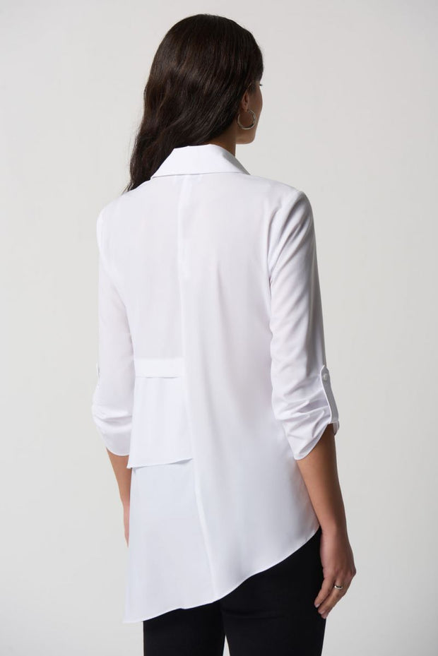 Joseph Ribkoff White JR Button Down 233099