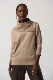 Joseph Ribkoff Latte Collar Sweater 233955