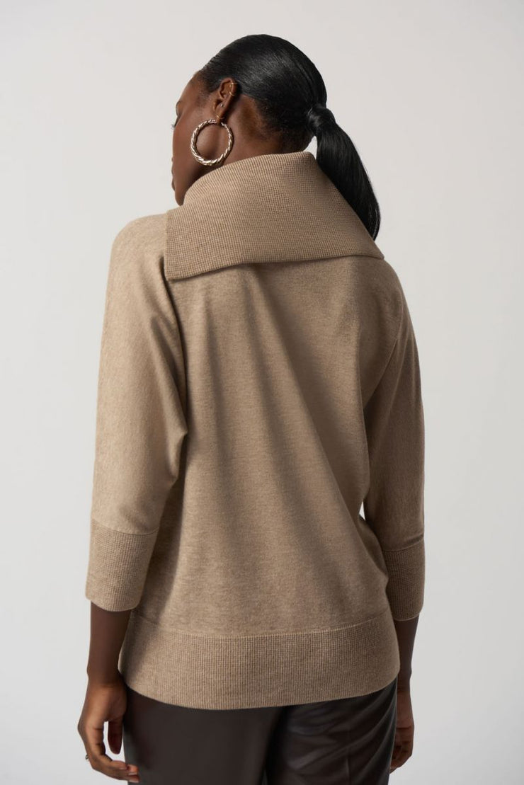 Joseph Ribkoff Latte Collar Sweater 233955