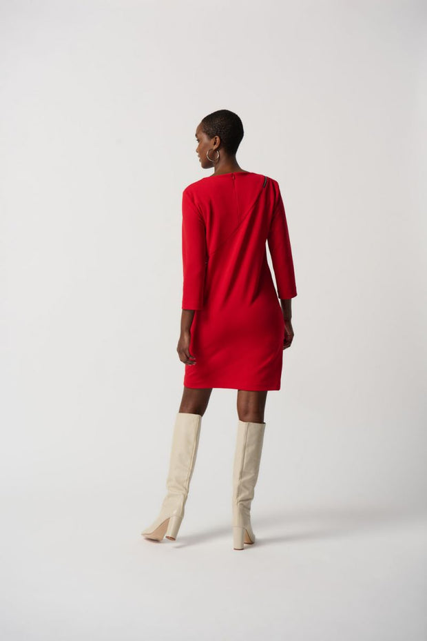 Joseph Ribkoff Red Zip Dress 234128