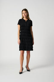 Joseph Ribkoff Black Ruffle Dress 211350S
