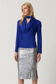 Joseph Ribkoff Cobalt Blue Choker Top 234221