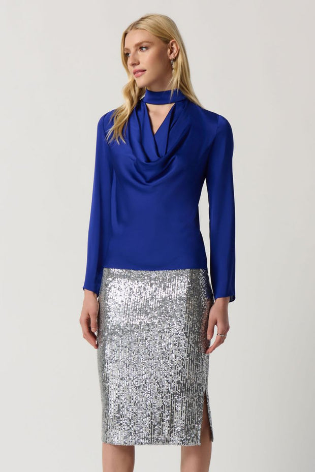 Joseph Ribkoff Cobalt Blue Choker Top 234221