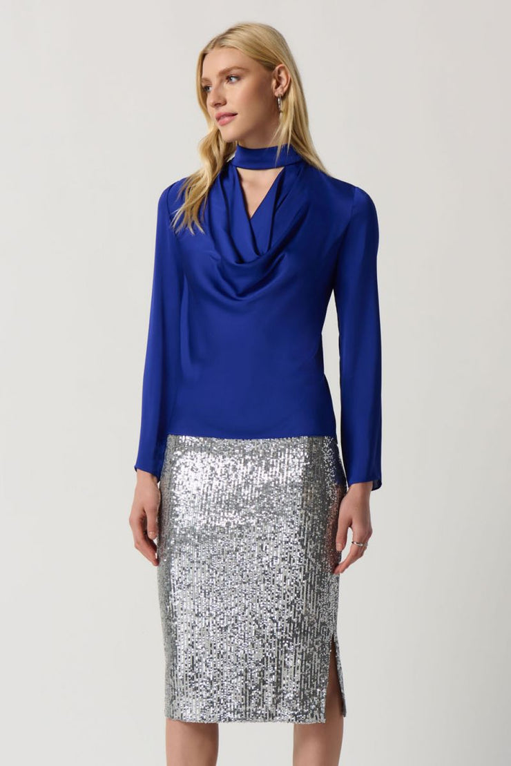 Joseph Ribkoff Cobalt Blue Choker Top 234221