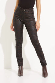 Joseph Ribkoff Black Brown Snake Jean 233916