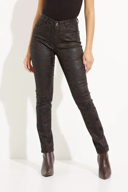Joseph Ribkoff Black Brown Snake Jean 233916