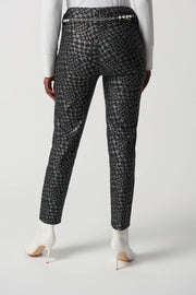 Joseph Ribkoff Grey Houndstooth Pearl Pant 234101