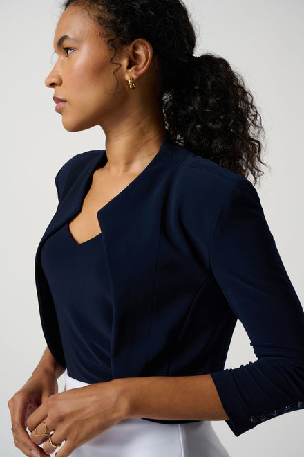 Joseph Ribkoff Navy Cropped Bolero Jacket 213707