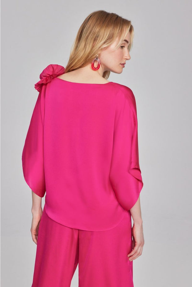 Joseph Ribkoff Pink Flower Blouse 241767