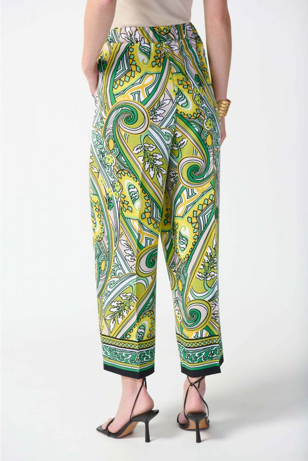 Joseph Ribkoff Yellow Green Swirl Pant 242010