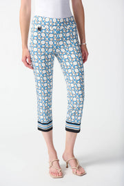 Joseph Ribkoff Blue Grey Circle Pant 242148