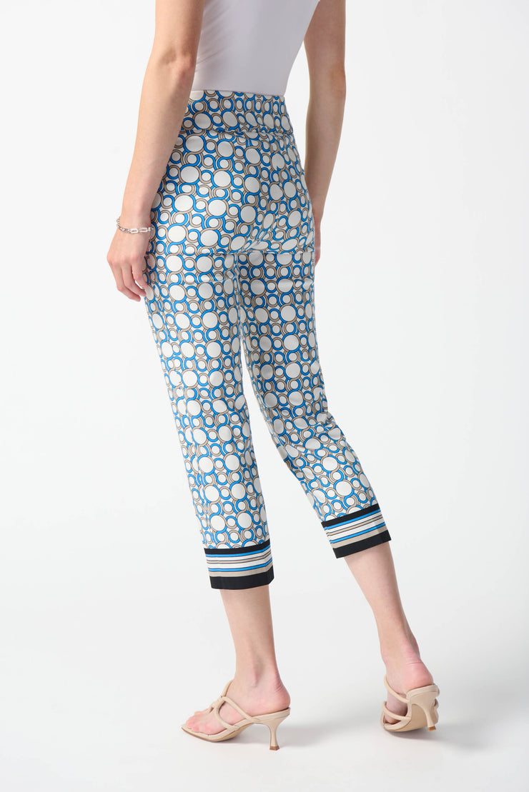 Joseph Ribkoff Blue Grey Circle Pant 242148