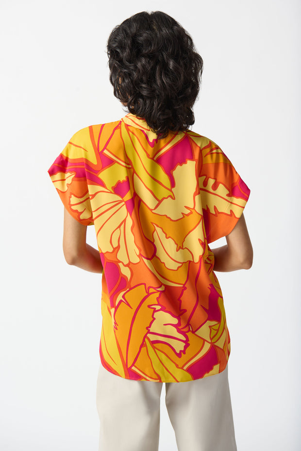 Joseph Ribkoff Tropical Print Loose Fit Top 242008
