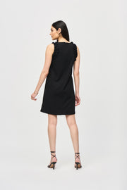 Joseph Ribkoff Black Tank Ruffle Dress 242115