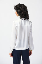 Joseph Ribkoff Vanilla Tie Bottom Top 241214