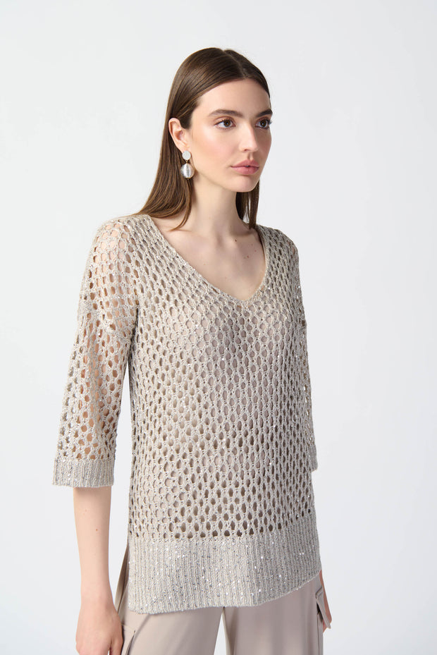 Joseph Ribkoff Champagne Sweater 241922