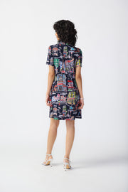 Joseph Ribkoff Paris Dress Midnight Blue 241209