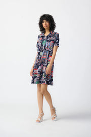 Joseph Ribkoff Paris Dress Midnight Blue 241209