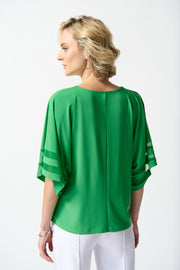 Joseph Ribkoff Island Green Zip Top 242129
