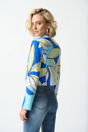 Joseph Ribkoff Vanilla Multi Abstract Jacket 242092