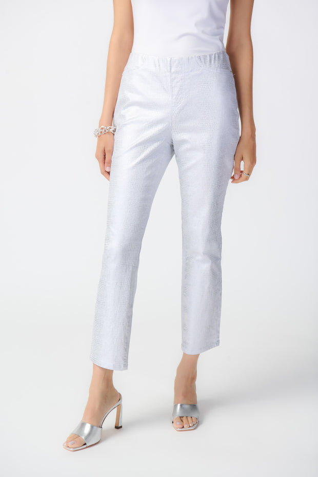Joseph Ribkoff Silver Print Pant 241932