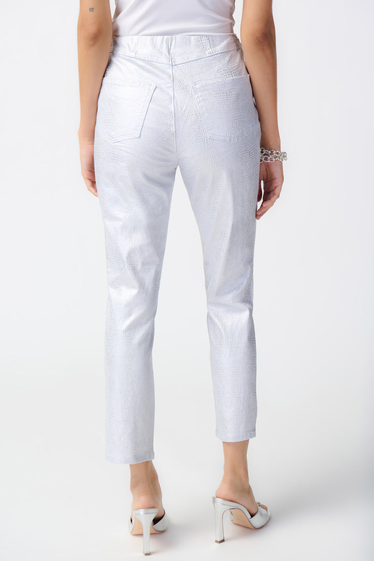 Joseph Ribkoff Silver Print Pant 241932