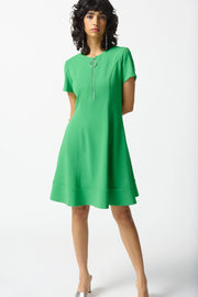 Joseph Ribkoff Island Green Zip Dress 242031
