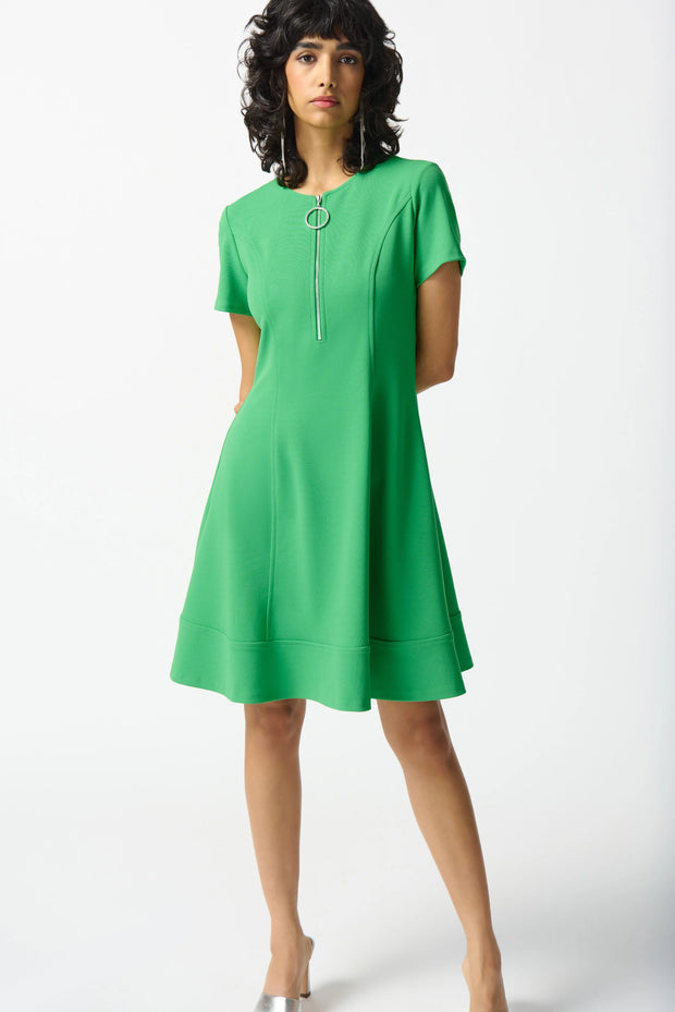 Joseph Ribkoff Island Green Zip Dress 242031