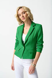 Joseph Ribkoff Island Green Tweed Jacket 242196