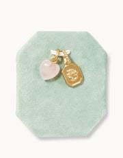 Spartina Valentine Flower Rose Quartz Charm