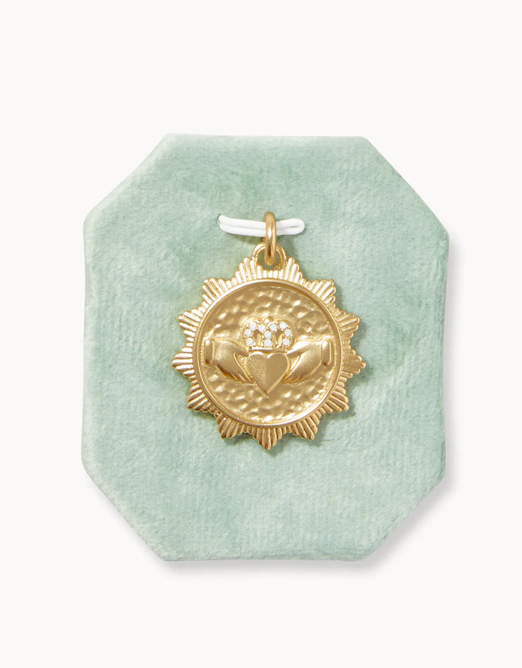 Spartina Loyalty Crystal Gold Charm