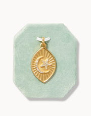 Spartina Dreamer Moon & Star Crystal Charm
