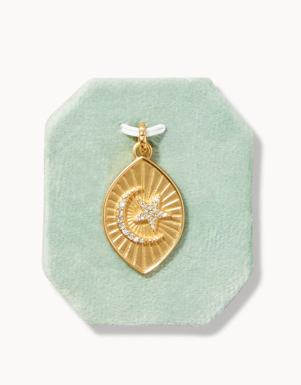 Spartina Dreamer Moon & Star Crystal Charm