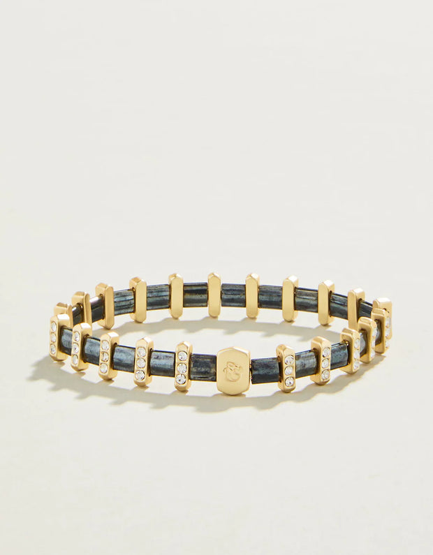 Spartina Metallic Grey Tila Stretch Bracelet 386911