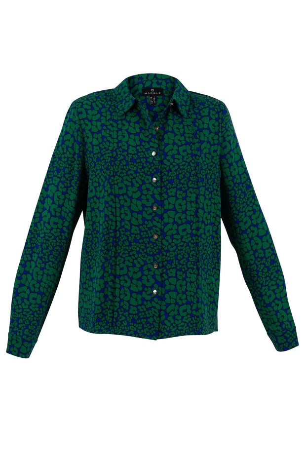 Marble 7141 Shamrock Blue Blouse