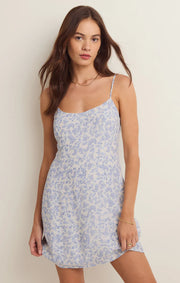 Z Supply Alena Tropez Floral Dress Blue White