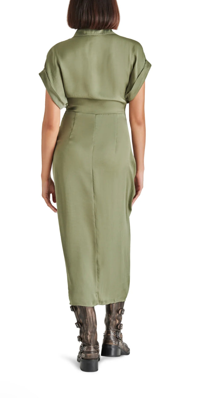 Steve Madden Tori Dusty Olive Dress – laurel e. boutique Steve Madden Tori Dusty Olive Dress – laurel e. boutique